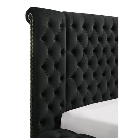  Crown Mark Liliana 5203BK-Q Queen Bed - Black IMAGE 6