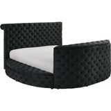  Crown Mark Voltare 5212BK-Q Queen Bed with Fireplace & TV Lift - Black IMAGE 1