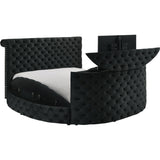 Crown Mark Voltare 5212BK-Q Queen Bed with Fireplace & TV Lift - Black IMAGE 2