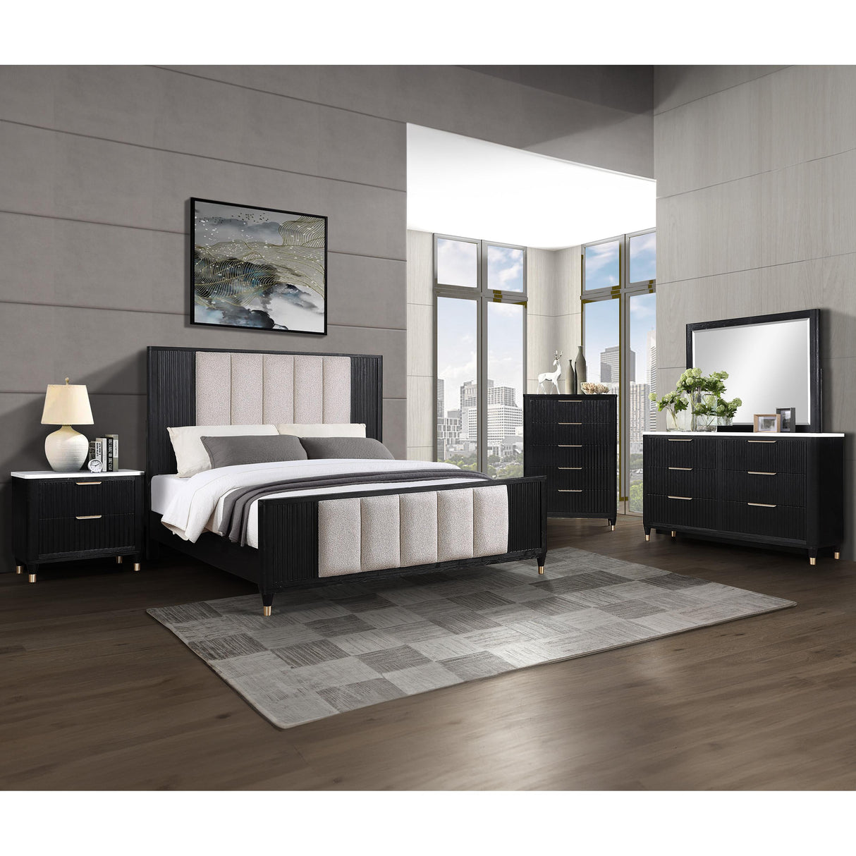  Crown Mark Kara B1400-2 Nightstand IMAGE 3