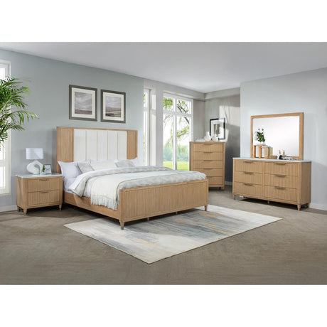  Crown Mark Kara B1450-2 Nightstand - Cerused Natural IMAGE 3