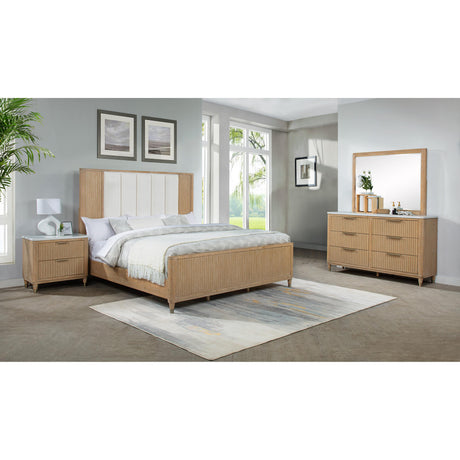  Crown Mark Kara B1450-2 Nightstand - Cerused Natural IMAGE 4