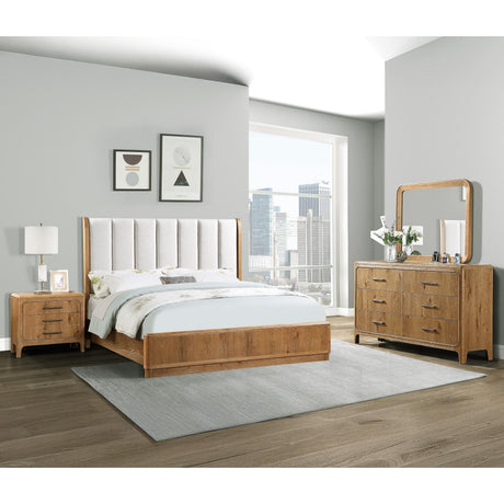  Crown Mark Westcott B1500-11 Dresser Mirror - Cerused Natural IMAGE 3