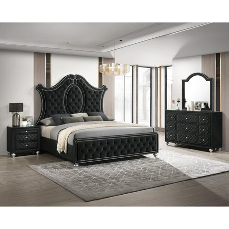  Crown Mark Cameo B2180-2 Nightstand - Black IMAGE 3