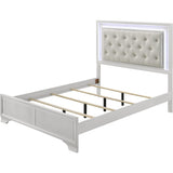  Crown Mark Lyssa B4312-F Full Bed with LED - Oat/Frost IMAGE 2