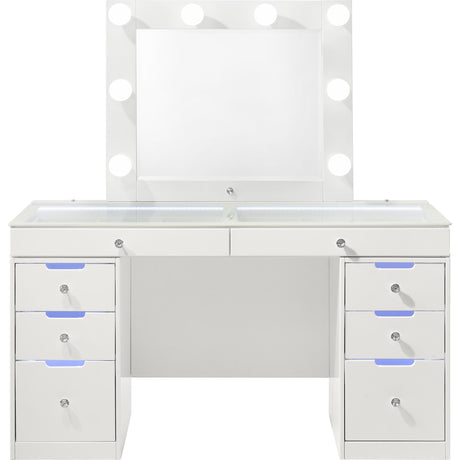 Crown Mark Luxo B4852WHSET Vanity Set - White IMAGE 2