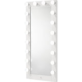  Crown Mark Luxo B4852WH-DB-SET Tall Lighted Vanity with Drawer - White IMAGE 8