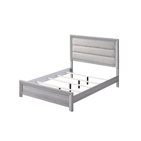  Crown Mark Adelaide B6712-K King Upholstered Bed - Driftwood IMAGE 2