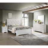  Crown Mark Amalia B6912-11 Dresser Mirror - White IMAGE 3
