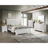  Crown Mark Amalia B6912-2 Nightstand - White IMAGE 2