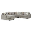  Benchcraft Aslan Court 20305S8 6 pc Sectional with Chaise IMAGE 1