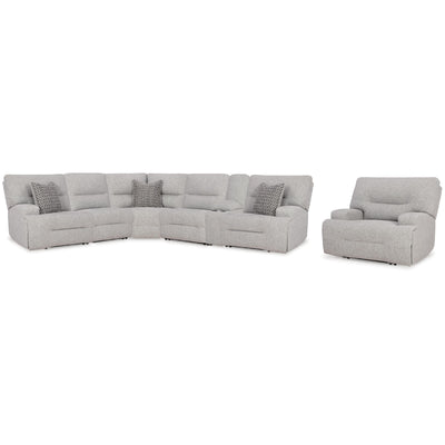  Signature Design by Ashley Acklen Place 93605S8 7 pc Power Reclining Sectional IMAGE 1