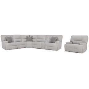  Signature Design by Ashley Acklen Place 93605S8 7 pc Power Reclining Sectional IMAGE 1