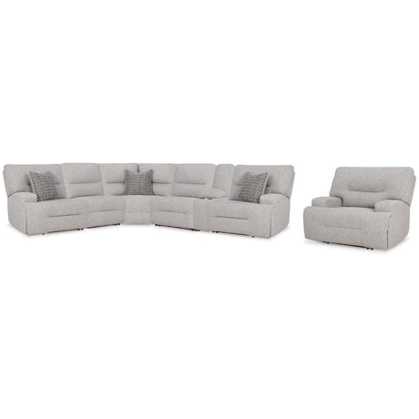  Signature Design by Ashley Acklen Place 93605S8 7 pc Power Reclining Sectional IMAGE 1