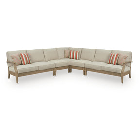  Signature Design by Ashley Clare View P801P12 5 pc Outdoor Sectional IMAGE 1