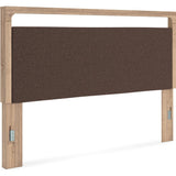  Signature Design by Ashley Kinlanni PCB1360-58 King Upholstered Panel Headboard IMAGE 1
