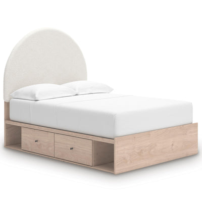  Signature Design by Ashley Arloster PCB1566B7 Full Upholstered Panel Bed with Storage IMAGE 1