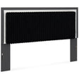  Signature Design by Ashley Zuraleus PCB3380-58 King Upholstered Panel Headboard IMAGE 1