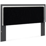  Signature Design by Ashley Zuraleus PCB3380-58 King Upholstered Panel Headboard IMAGE 1