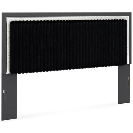  Signature Design by Ashley Zuraleus PCB3380-58 King Upholstered Panel Headboard IMAGE 1