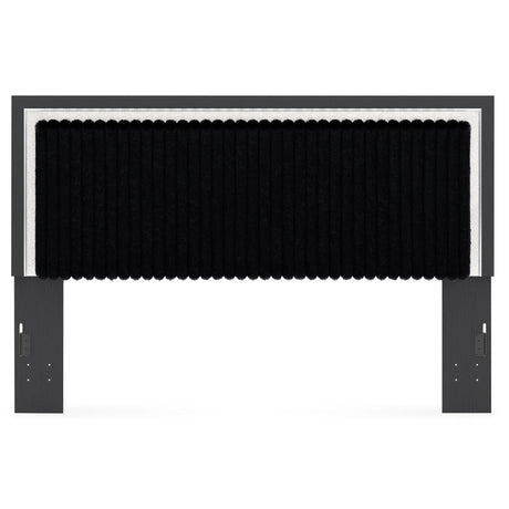  Signature Design by Ashley Zuraleus PCB3380-58 King Upholstered Panel Headboard IMAGE 2