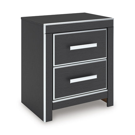  Signature Design by Ashley Zuraleus PCB3380-92 Two Drawer Night Stand IMAGE 1