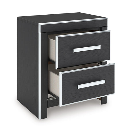  Signature Design by Ashley Zuraleus PCB3380-92 Two Drawer Night Stand IMAGE 2