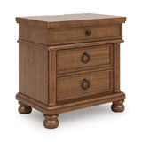  Signature Design by Ashley Rowlenstown PCB824-93 Three Drawer Night Stand IMAGE 1