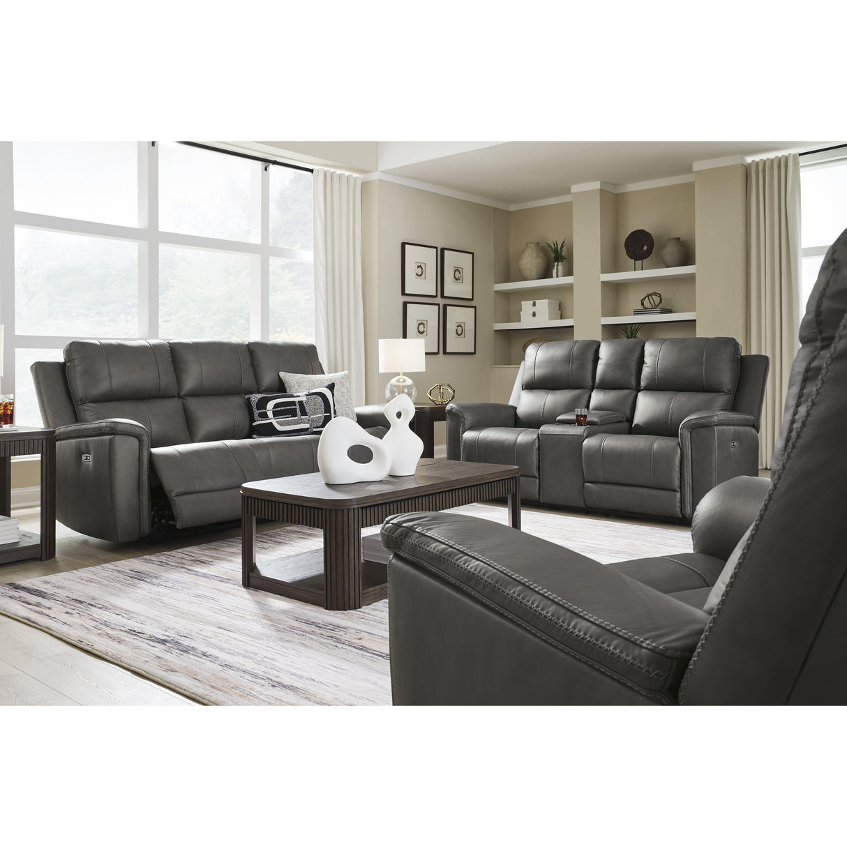  Signature Design by Ashley Bleckley PCU1200018 Power Reclining Loveseat with Console and Adjustable Headrest IMAGE 11