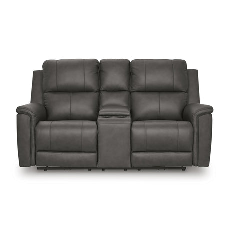  Signature Design by Ashley Bleckley PCU1200018 Power Reclining Loveseat with Console and Adjustable Headrest IMAGE 3
