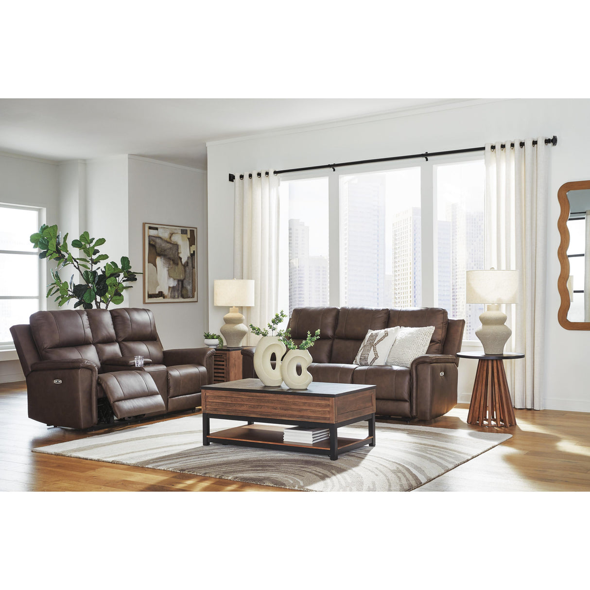  Signature Design by Ashley Bleckley PCU1200118 Power Reclining Loveseat with Console and Adjustable Headrest IMAGE 12