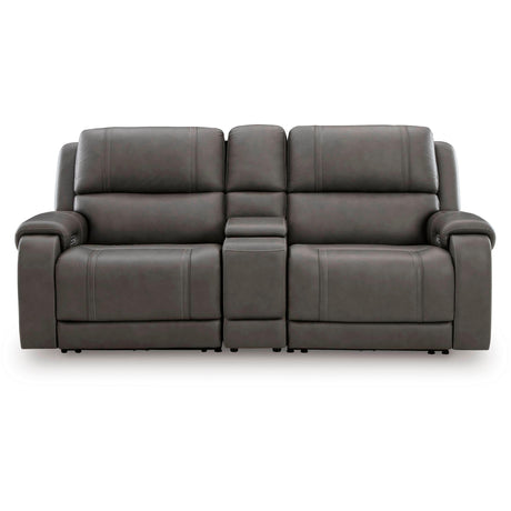  Signature Design by Ashley 5Z - Pittson PCU12600S2 3 pc Power Reclining Sectional Loveseat with Console IMAGE 1
