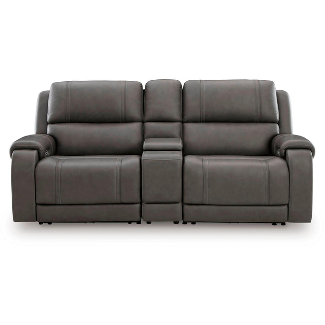  Signature Design by Ashley 5Z - Pittson PCU12600S2 3 pc Power Reclining Sectional Loveseat with Console IMAGE 1