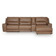  Signature Design by Ashley DeepWakes PCU62606S26 4 pc Reclining Sectional with Chaise and Storage Console IMAGE 1