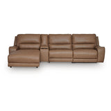  Signature Design by Ashley DeepWakes PCU62606S27 4 pc Reclining Sectional with Chaise and Storage Console IMAGE 1