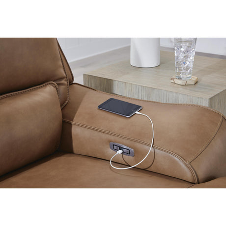  Signature Design by Ashley DeepWakes PCU62606S27 4 pc Reclining Sectional with Chaise and Storage Console IMAGE 2