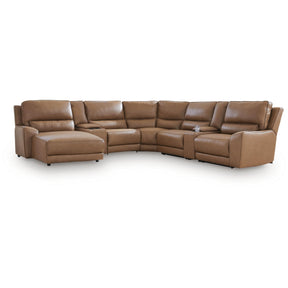 Signature Design by Ashley DeepWakes PCU62606S31 7 pc Reclining Sectional with Chaise and Storage Consoles IMAGE 1
