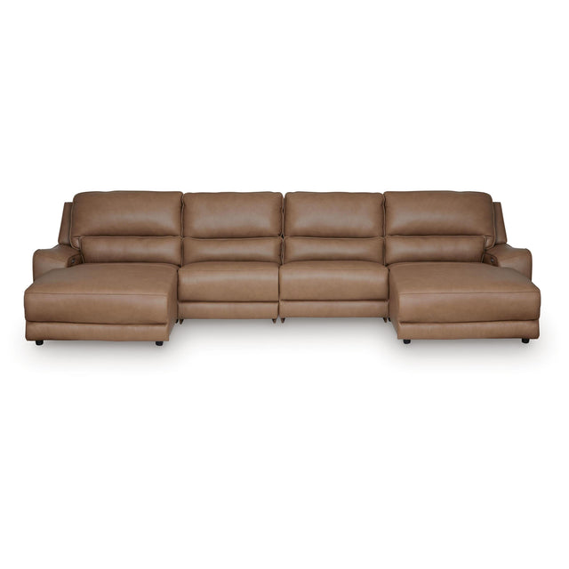  Signature Design by Ashley DeepWakes PCU62606S37 4 pc Reclining Sectional with Double Chaise IMAGE 1