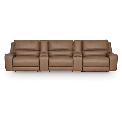  Signature Design by Ashley DeepWakes PCU62606S39 5 pc Reclining Sectional with Storage Consoles IMAGE 1