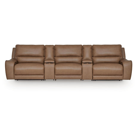  Signature Design by Ashley DeepWakes PCU62606S39 5 pc Reclining Sectional with Storage Consoles IMAGE 1