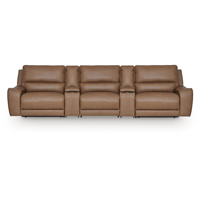  Signature Design by Ashley DeepWakes PCU62606S39 5 pc Reclining Sectional with Storage Consoles IMAGE 1