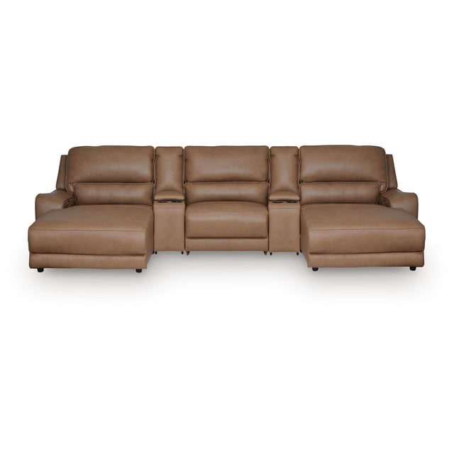  Signature Design by Ashley DeepWakes PCU62606S41 5 pc Reclining Sectional with Double Chaise and Storage Consoles IMAGE 1