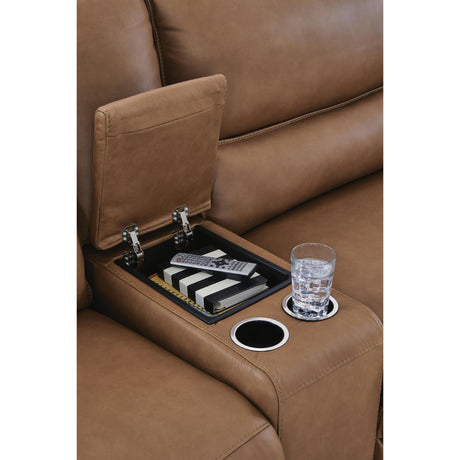  Signature Design by Ashley DeepWakes PCU62606S41 5 pc Reclining Sectional with Double Chaise and Storage Consoles IMAGE 3