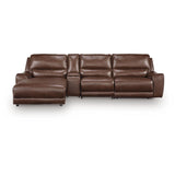  Signature Design by Ashley DeepWakes PCU62607S27 4 pc Reclining Sectional with Chaise and Storage Console IMAGE 1