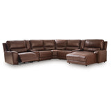 Signature Design by Ashley DeepWakes PCU62607S30 7 pc Reclining Sectional with Chaise and Storage Consoles IMAGE 1