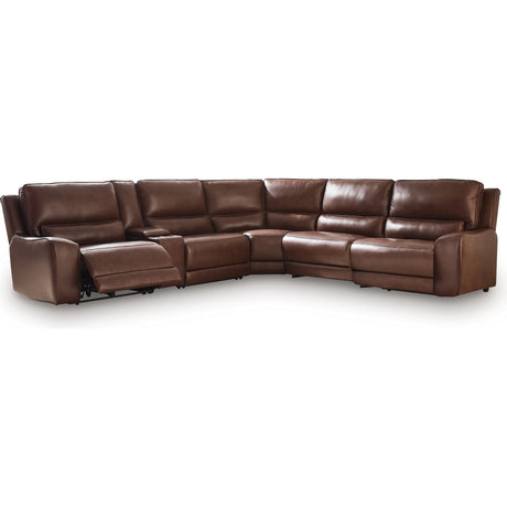  Signature Design by Ashley DeepWakes PCU62607S36 6 pc Reclining Sectional with Storage Console IMAGE 1