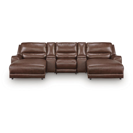  Signature Design by Ashley DeepWakes PCU62607S41 5 pc Reclining Sectional with Double Chaise and Storage Consoles IMAGE 1