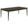  Coaster Furniture Reseda 193671 81-inch Extension Leaf Dining Table - Ash Brown IMAGE 1
