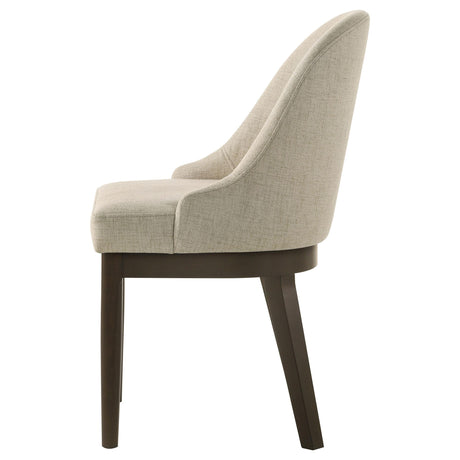  Coaster Furniture Reseda 193672 Set of 2 Upholstered Dining Side Chair - Beige IMAGE 6