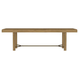 Coaster Furniture Arini 108931 104-inch Extension Leaf Dining Table - Sand Wash IMAGE 5